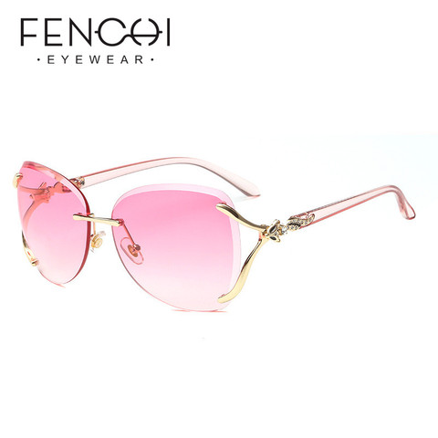 Pink Foxes Rhinestone Oversized Sunglasses Women Luxury Brand Designer Gradient Sun glasses Female Zonnebril Dames óculos de sol ► Photo 1/6