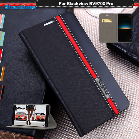 Luxury PU Leather Case For Blackview BV9700 Pro Flip Case For Blackview BV9700 Pro Phone Case Soft TPU Silicone Back Cover ► Photo 1/6