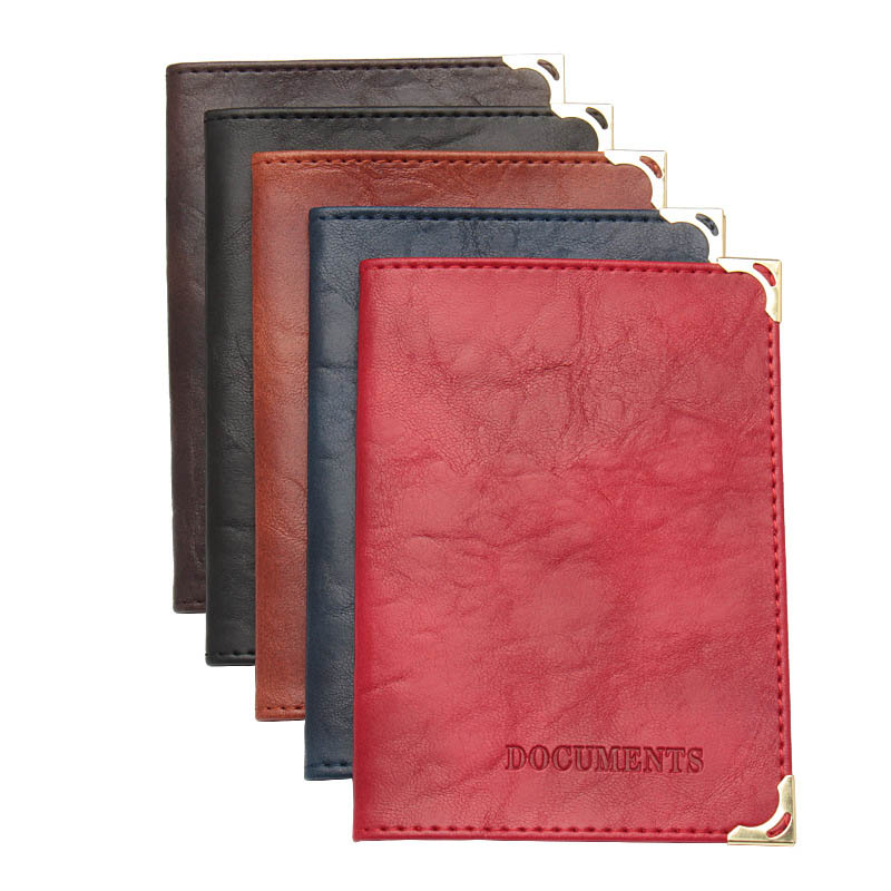 KUDIAN BEAR Men Card Holder PU Leather Vintage Designer Travel