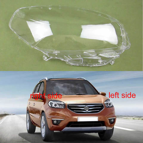 For Renault Koleos 2012 2013 2014 2015 2016 Headlight Cover Lens Transparent Lampshade Headlamp Cover Headlight Shell Lamp Shade ► Photo 1/6