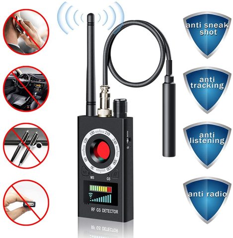 Anti Spy RF Multi-function Detector GSM Listening Device Finder WiFi Signal GPS Signal Lens Tracker Radar Radio Scanner 1MHz-6.5 ► Photo 1/6