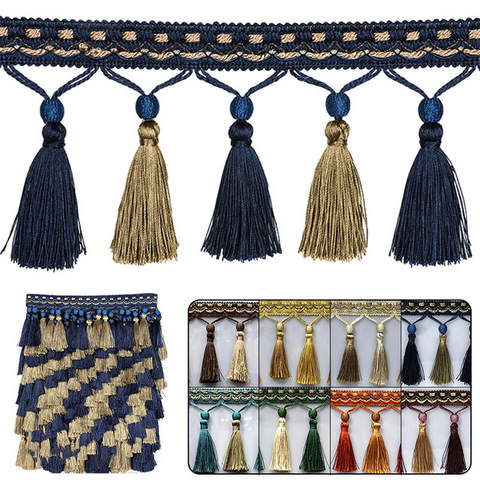 1M Tassel Fringe Trim Sewing Crafts Trimmings Edging Curtains Cushion Sofa Decor ► Photo 1/5