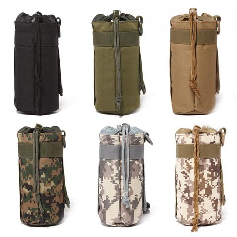 Outdoor Portable Camouflage Hiking Water Bottle Kettle Bag Pouch Holder New Chic ► Photo 1/6