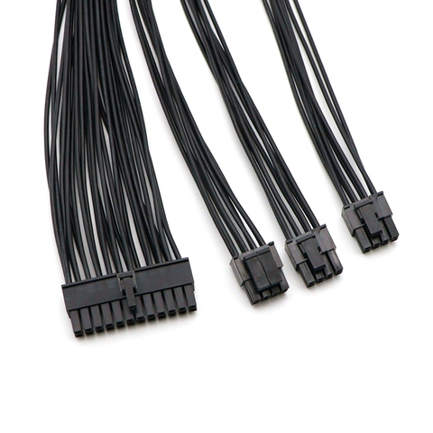 Custom Sleeved Modular PSU Power Cable Kit for Corsair Type 1, Type 2, Type 3, Type 4. ► Photo 1/5