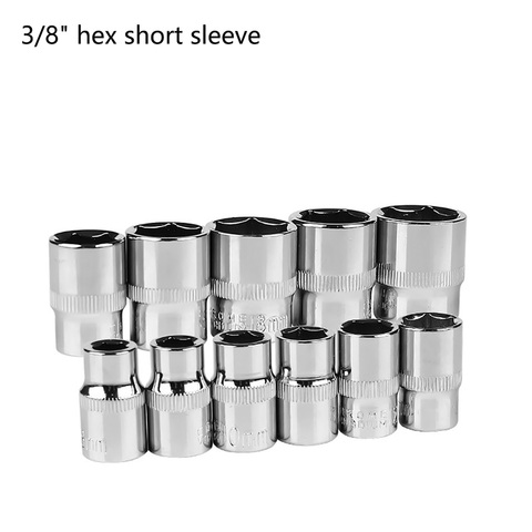 3/8 inch7-22mm sleeve six angle sleeve Convert hair Hex Deep Socket Wrench Head  Sleeve for Ratchet Wrench Auto Repair Hand Tool ► Photo 1/5