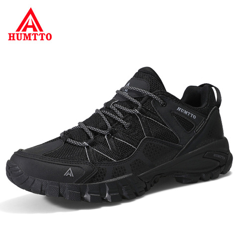 HUMTTO Trekking Tourism Sneakers Men Women Leather Hiking Shoes Mens Profession Breathable Athletic Outdoor Climbing Boots Man ► Photo 1/6