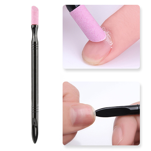 1pcs Double-End Quartz Nail Cuticle Remover Dead Skin Pusher Trimmer Manicure Grinding Rods Nail Art Files Accessories ► Photo 1/6