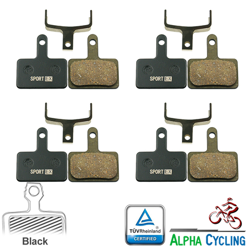 Bicycle Disc Brake Pads for SHIMANO B01S, MT200, Deore M515, M525, C501, C601, M375, M395, M415, M416, M446, M465, 4 Pairs ► Photo 1/6