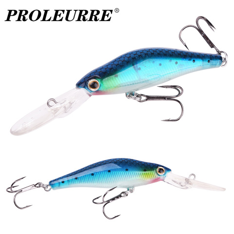 1Pcs Luminous Hard Fishing Lures 9cm 7.5g Laser Minnow Deep Diving Wobblers Aritificial Bait With Treble Hook Crankbaits Pesca ► Photo 1/6