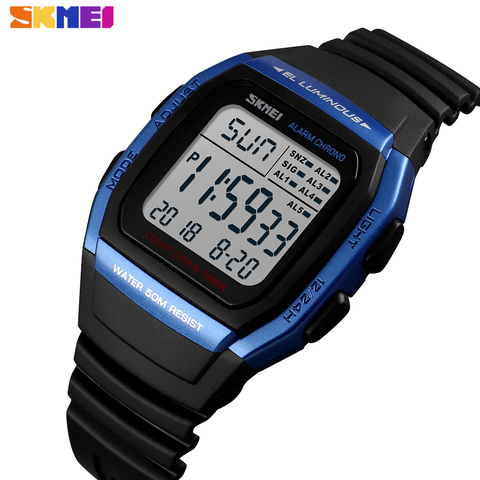 SKMEI Brand Luxury Watches Men Fashion Digital Electronic Clock Sport Waterproof Military Chrono Wristwatch Relogio Masculino ► Photo 1/6