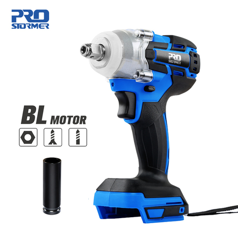 Brushless Wrench Impact Electric Screwdriver Cordless Electric Wrench For 18V Makita Lithium Battery Bare Tool By PROSTORMER ► Photo 1/6