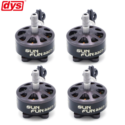 4PCS/LOT DYS SUN FUN 2207 1750KV 2450KV 2750KV CW Thread FPV Racing Brushless Motor For RC Drone Quadcopter Spare Parts ► Photo 1/6