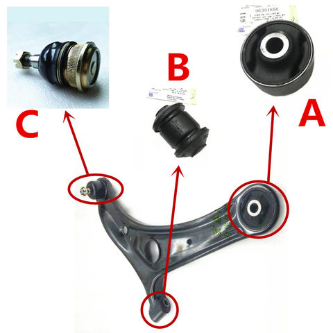 Car front low control arm bush / joint for Geely ,MK 1,MK 2, MK-Cross ► Photo 1/5