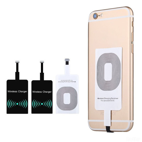 For iPhone 6 6S 6plus 7 7plus 5 5S 5C Wireless Charger Receiver Patch Module QI Standard Wireless Receiving Charging Patch ► Photo 1/6