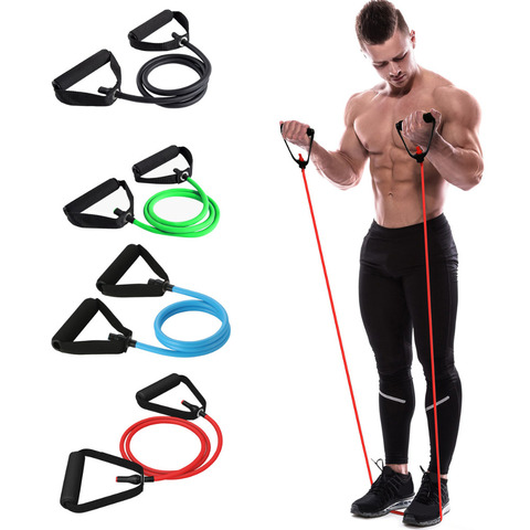 120cm Yoga Pull Rope Elastic Resistance Bands Rope Rubber Bands Fitness Equipment Exercise Tube Workout Strength Training ► Photo 1/6