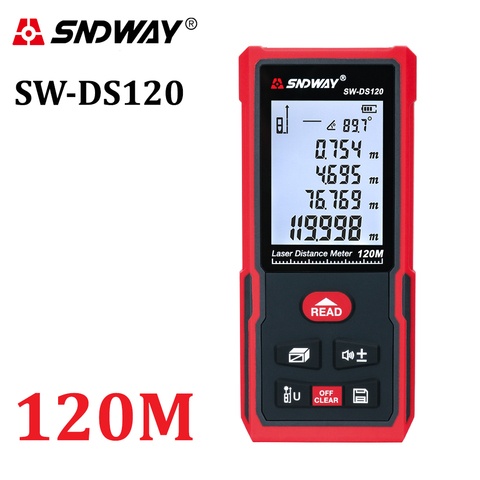 SNDWAY Laser Rangefinder 120m 100m 70m 50m Laser Distance Meter Electronic Roulette Digital Rang Finder Trena Tape Lazer Measure ► Photo 1/6