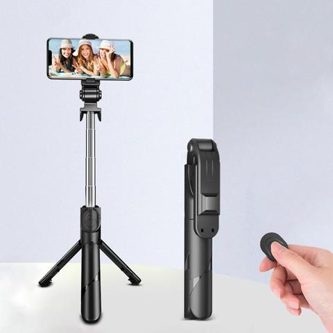 3 in 1 Wireless Bluetooth Selfie Stick Foldable Mini Tripod Expandable Monopod with Remote Control for iPhone IOS Android ► Photo 1/6