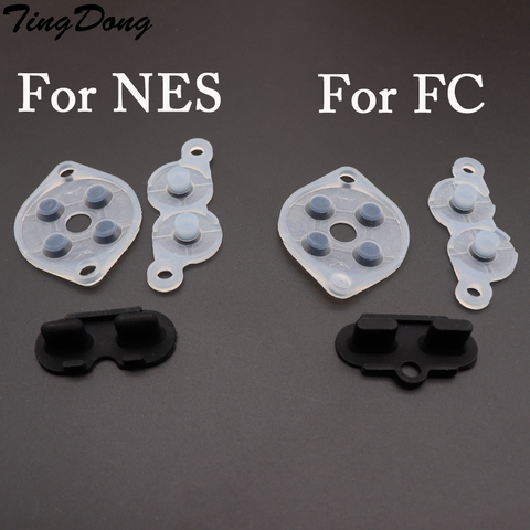 TingDong 2sets of Rubber Replacement Parts For NES FC Controller Joy Pad Silicon Conduct Rubber Button ► Photo 1/4