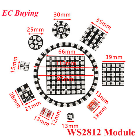 WS2812B WS2812 LED 5050 RGB Colorful Full Color Drive Development Board Built-in DIY Display Module DC 5V for Arduino ► Photo 1/6