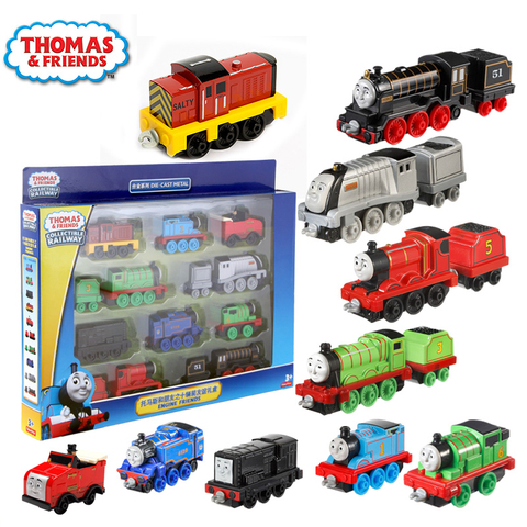 10/trains Original Thomas and Friends Trains Alloy Collection Trackmaster Thomas Train Set for Children Diecast Brinquedos Gifts ► Photo 1/6