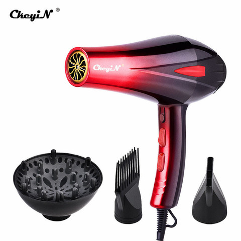 Professional Fast Electric Powerful Hair Dryer Hot&Cold Wind Heat Settings Blow with Nozzles Diffuser Fluffy Blower Accessory ► Photo 1/1