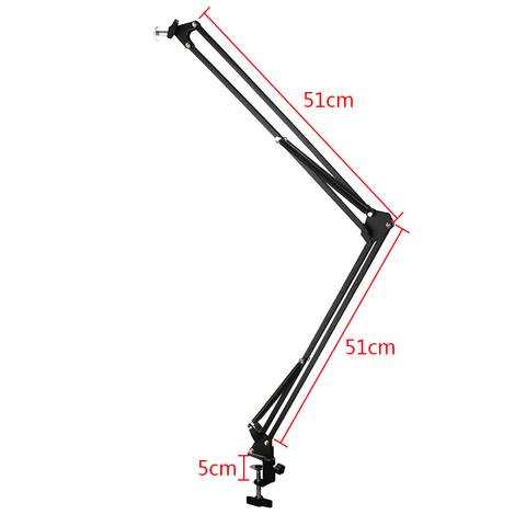 Microscope Video Camera Webcam Desktop Arm Stand Adjustable Boom Table Working Hanger Cantilever Stand Holder 1/4 6mm ► Photo 1/6