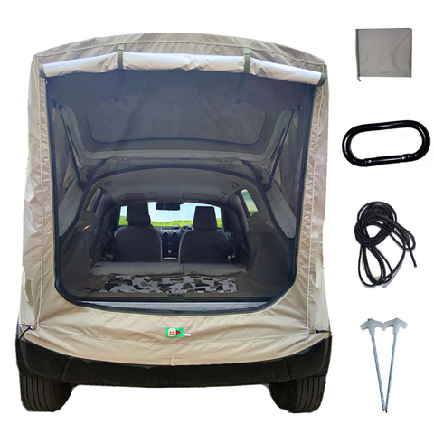 Outdoor Car Trunk Tent Car Truck Tent Sunshade Rainproof For Outdoor Self-driving Tour Barbecue Camping Car Tail Tent camping ► Photo 1/6