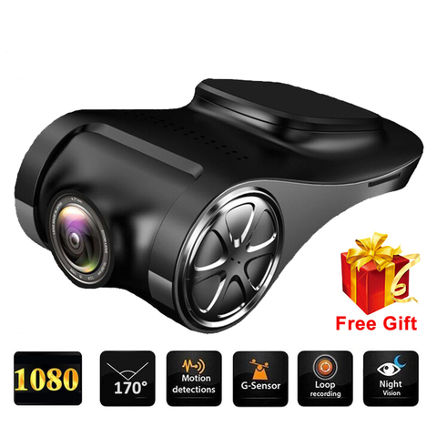 ADAS Car DVR Dash Camera USB DVR Dash Cam Camera 1080P Auto Video Recorder Night Vision Parking Monitor Camcorder Dashcam ► Photo 1/5