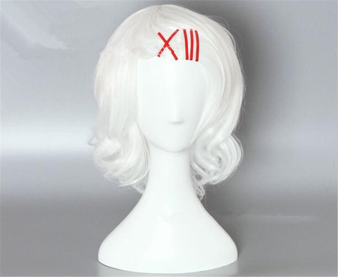 Anime Tokyo Ghoul Juzo Suzuya Juuzou Pure White Heat Resistant Cosplay Costume Wig  A1058 ► Photo 1/3