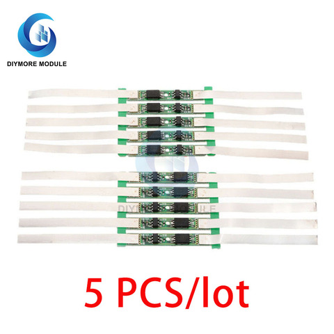 5PCS/lot BMS 1S 3.7V 2A 3A 4.5A 6A 7.5A 9A 18650 Li-Ion Lithium Battery Charge Board 1/2/3/4/5/6 MOS with Solder Nickel Strip ► Photo 1/6