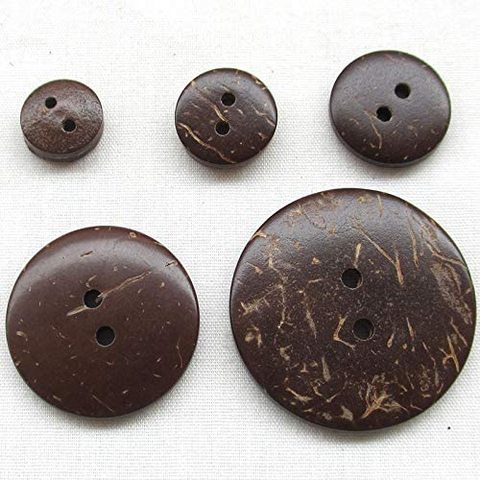 10/12/22/30/38MM Natural Coconut Buttons Diy Sewing Garment Accessories Wooden Flatback button for Scrapbooking Decoration ► Photo 1/4