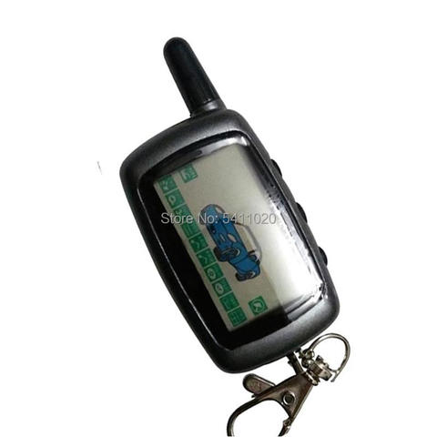 Russian A9 LCD Remote Control Keychain Fob For Two Way Car Alarm System Anti-Theft Key Chain StarLine A9 ► Photo 1/3