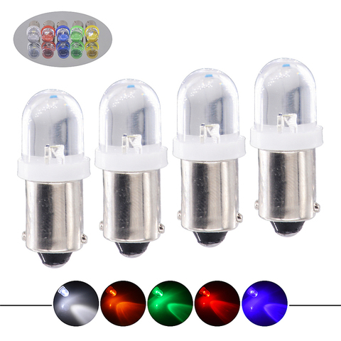 4x BA9S T4W LED Car light bulb T2W T3W Auto interior Lamp Round LEDs marker light emitting diode 12913 12910 12929 ► Photo 1/6