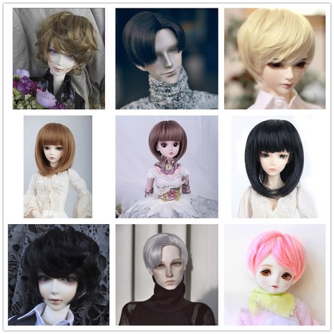 Bybrana 1/3 1/4 Bjd SD Doll Hair For Dolls High Temperature Fiber Synthetic Doll Wig For Dolls Accessories ► Photo 1/6