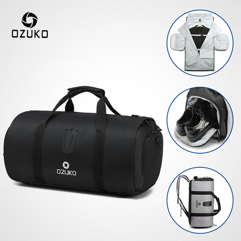 OZUKO Multifunction Large Capacity Men Travel Bag Waterproof Duffle Bag for Trip Suit Storage Hand Luggage Bags with Shoe Pouch ► Photo 1/6