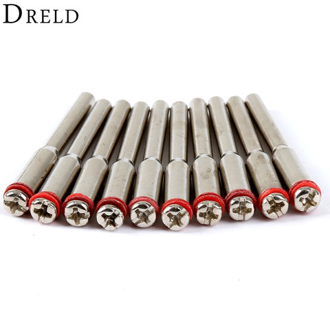 DRELD 10Pc 3.175mm Diamond Cutting Disc Mandrels Polishing Wheel Mandrel Cutting Wheel Holder for Rotary Tool Dremel Accessories ► Photo 1/6