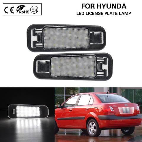 2Pcs LED Number License Plate Light lamp for Rio 2005-2011 Kia Rio5 2006-2011 ► Photo 1/6