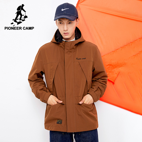 Pioneer Camp Bomber Jacket Men 2022 Spring Autumn Hooded Causal  Windbreaker Jacket Slim Fit Pilot Coat AJK031012 ► Photo 1/6