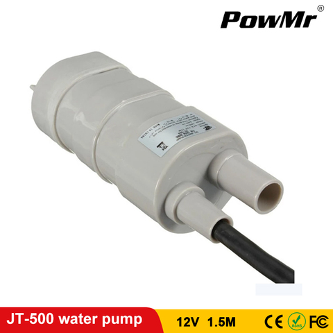 Powmr Micro Submersible Motor Water Pump 12 Volt 1.2A 5M 14L/Min 600L/H For Solar Aquarium JT-500 насос Drop Shipping ► Photo 1/4