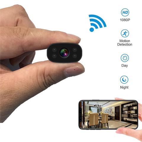 Mini Cameras PNZEO Hidden Home Security Cameras 1080P HD Wireless WiFi Remote View Camera Nanny Cam Small Recorder ► Photo 1/6