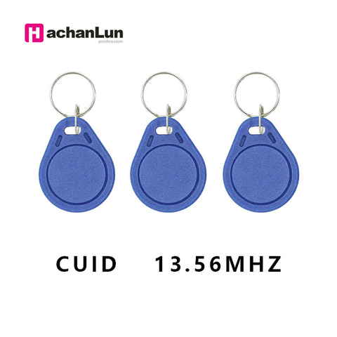 HaChanLun 10PCS 13.56MHZ access control keychain RFID rewritable copy electronic tag NFC smart chip card 0 sector rewritable ► Photo 1/5