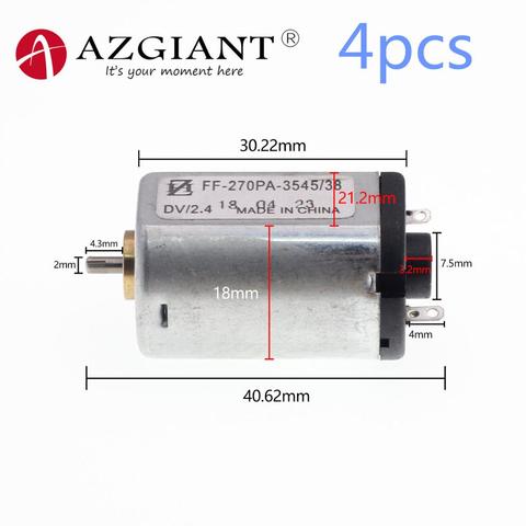 4pcs/lot Micro DC Motor FF-270PA-3545/38 ,2.4V,+/-7000-31000RPM,FF270 use for Electric Shaver DIY Electric Toys pedicure ► Photo 1/5