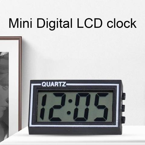 Simple Style Digital LCD Screen Table Auto Car Dashboard Desk Date Time Calendar Small Clock For Button Batteries ► Photo 1/6