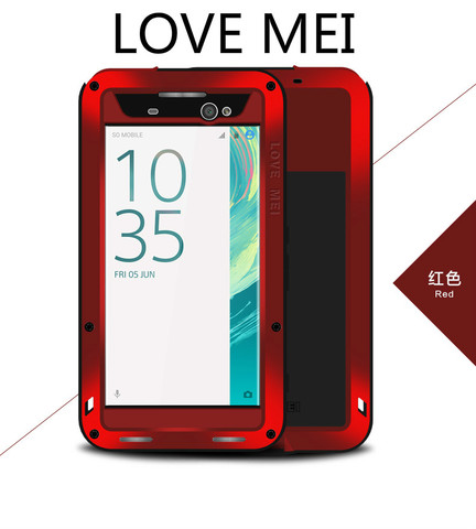 LOVE MEI Heavy Protective Metal Phone Case For Sony Xperia XA Ultra Shock Dirt Proof Water Armor Cover For Sony XA2 Ultra 6.0'' ► Photo 1/6