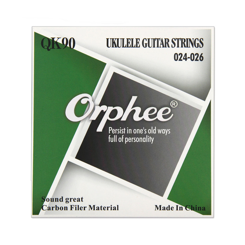 Orphee QK90 Professional Full Set Clear Nylon White Carbon Fiber Ukulele Strings for Soprano Concert Tenor ► Photo 1/6