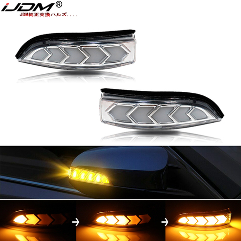 iJDM Dynamic Sequential Blink LED Side Mirror Turn Signal/Driving Parking/Puddle Light For Toyota Prius C Venza,Avalon,Corolla,e ► Photo 1/6