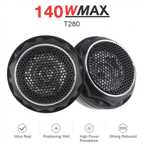 2pcs 150W YH-T280 12V High Efficiency Lightweight Mini Dome Tweeter Speakers Built-in crossover for Car Audio System ► Photo 1/6