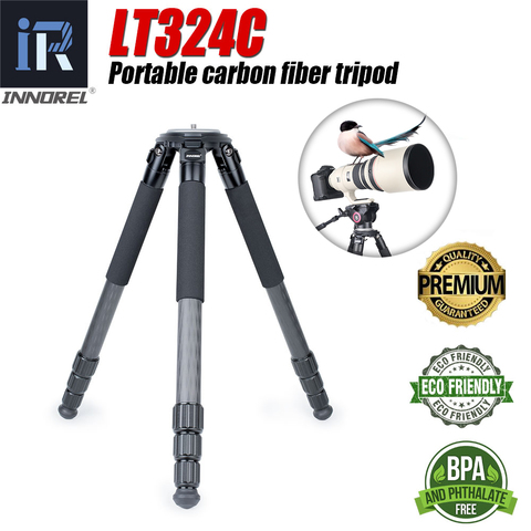 LT324C Professional 10 Layers Carbon Fiber Tripod Flexible Selfie Photo 1.5M Max Height Tripod Stand for Sports  Video Cameras ► Photo 1/6
