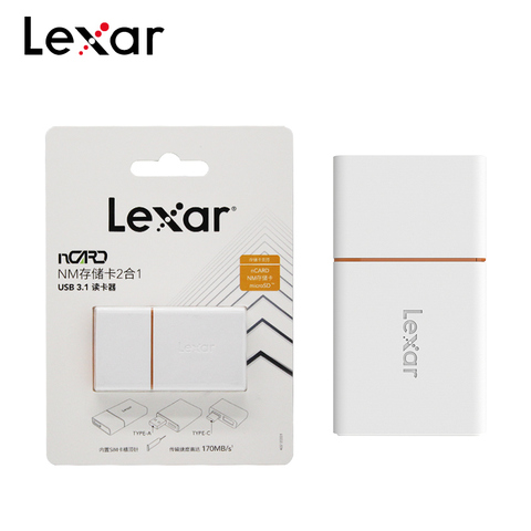 Original Lexar USB 3.1 nCARD Reader 2 in 1 Micro SD TF Card Nano Memory Card Reader With Type C Type A Connector For Phone/PC ► Photo 1/6