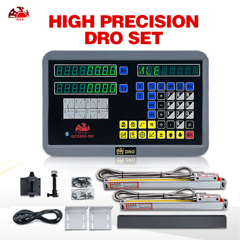 New set/kit hxx dro digital readout GCS900-2D/ and 0-1000mm GCS898 linear glass encoder for all the machine ► Photo 1/6